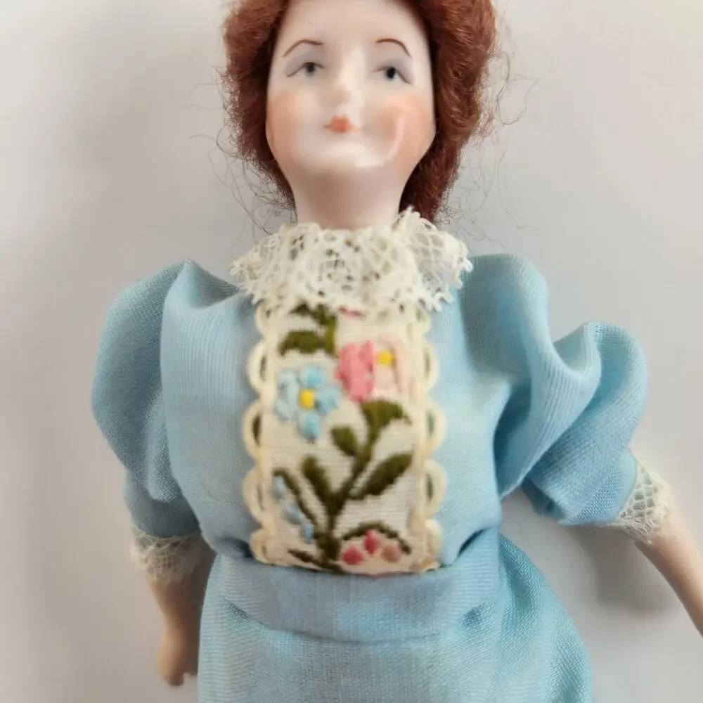 70s Kaiser Chicago bisque porcelain victorian doll 6